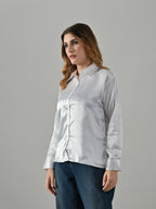 Women’s Satin Formal Shirt – Full Sleeve