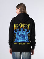 Women’s Classic Black Hoodie Sweater, Relaxed Fit Pullover with Print, Winter Jacket for Girls Ribbed Hem, Lined Hood, Casual Winter Wears