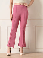 Slim Fit Flared Pants for Women