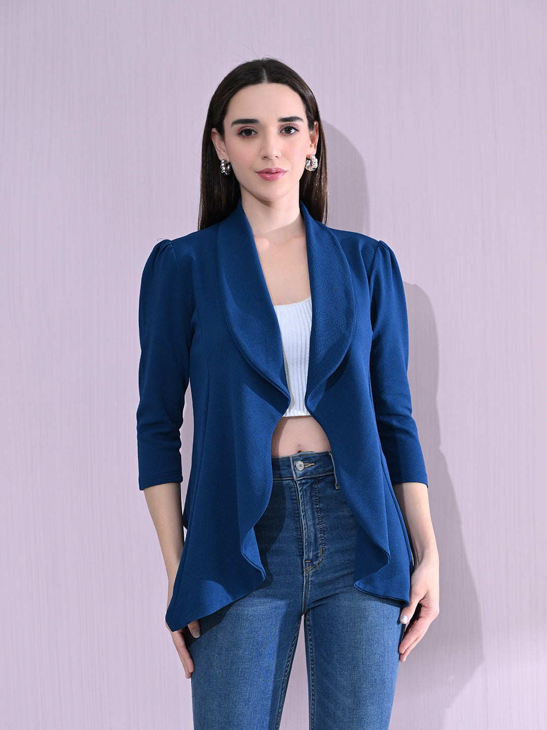 Women’s Shawl Collar 3/4 Sleeve Blazer