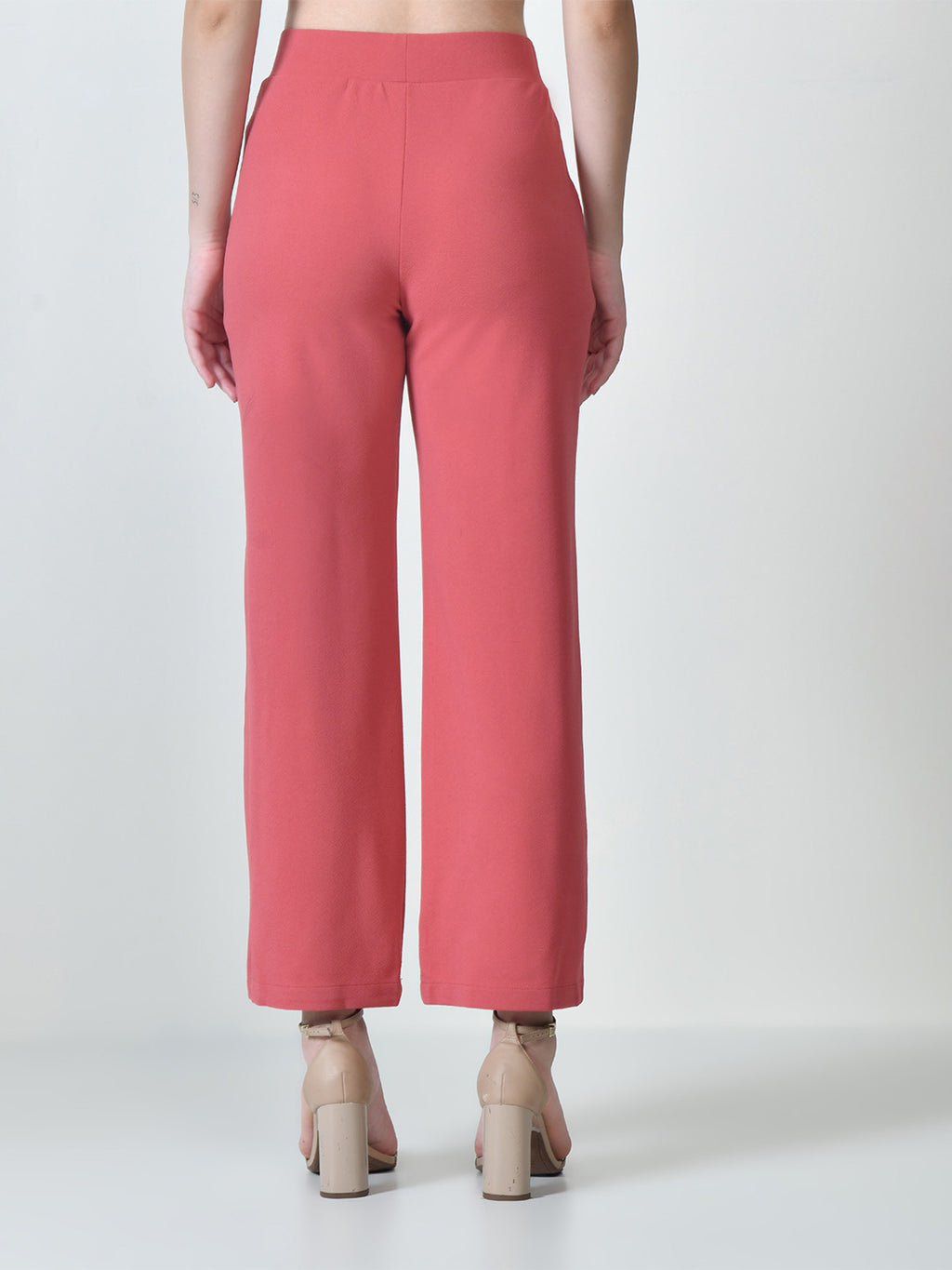 High-Waist Regular Fit Korean Style Trousers