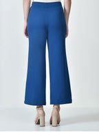 Women's High Waist Straight Fit Trousers | Stretchable Korean Pants