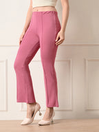Slim Fit Flared Pants for Women