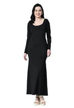 Women’s Casual Long Slip Dress – Full Sleeve Bodycon Maxi
