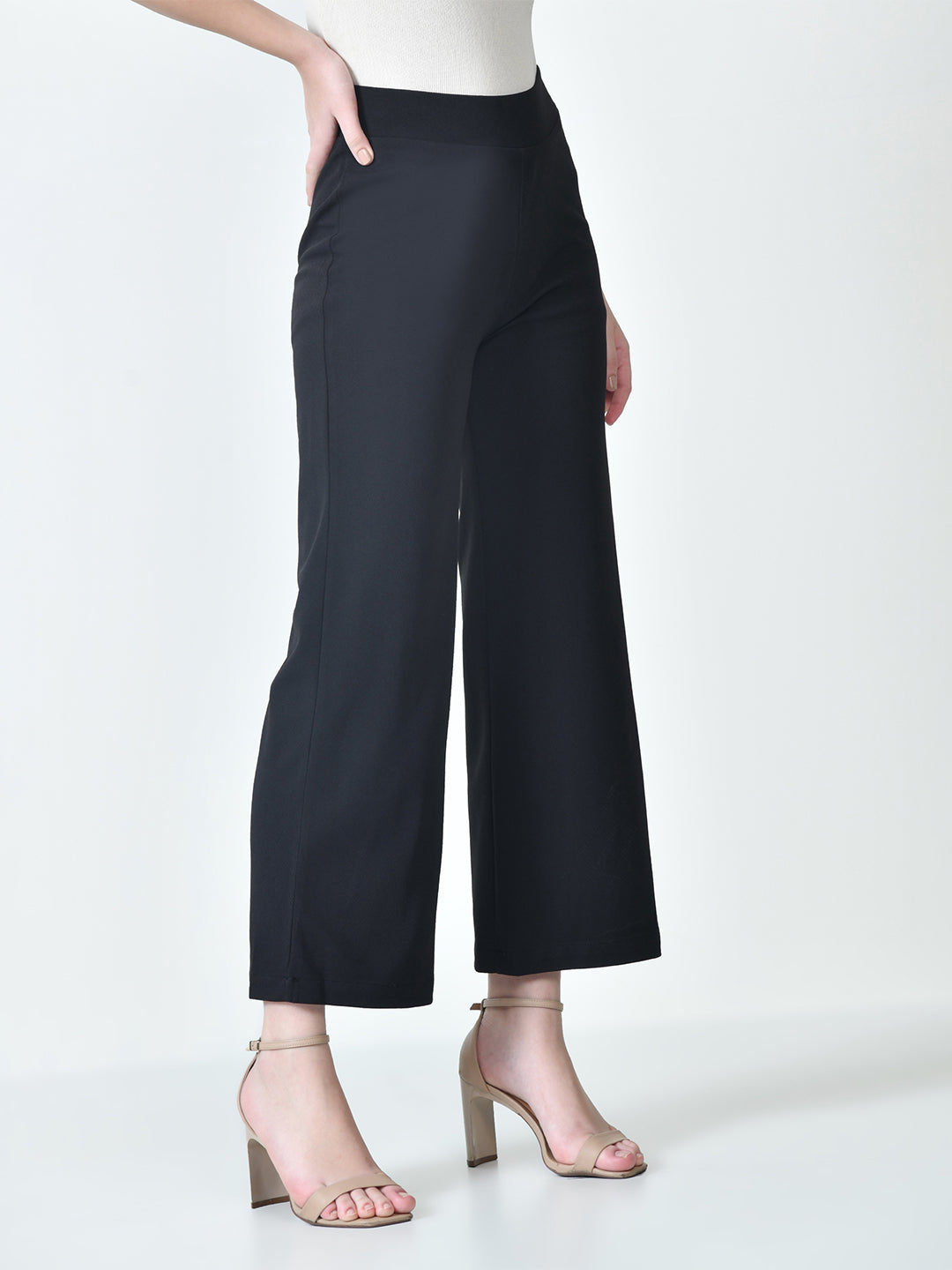 Korean Stretchable Straight Pants for Women
