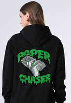 Women’s Classic Black Hoodie Sweater, Relaxed Fit Pullover with Print, Winter Jacket for Girls Ribbed Hem