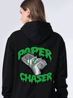 Women’s Classic Black Hoodie Sweater, Relaxed Fit Pullover with Print, Winter Jacket for Girls Ribbed Hem