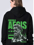 Women’s Classic Black Hoodie Sweater, Relaxed Fit Pullover with Print, Winter Jacket for Girls Ribbed Hem, Lined Hood, Casual Winter Wear, Full Sleeves Stylish Hooded Neck, Hoodie for Winter