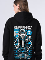 Women’s Black Women’s Black Winter Hoodie – Printed Pullover with Relaxed Fit, Lined Hood, Ribbed Hem & Full Sleeves Hoodie – Printed Pullover with Relaxed Fit, Lined Hood, Ribbed Hem & Full Sleeves