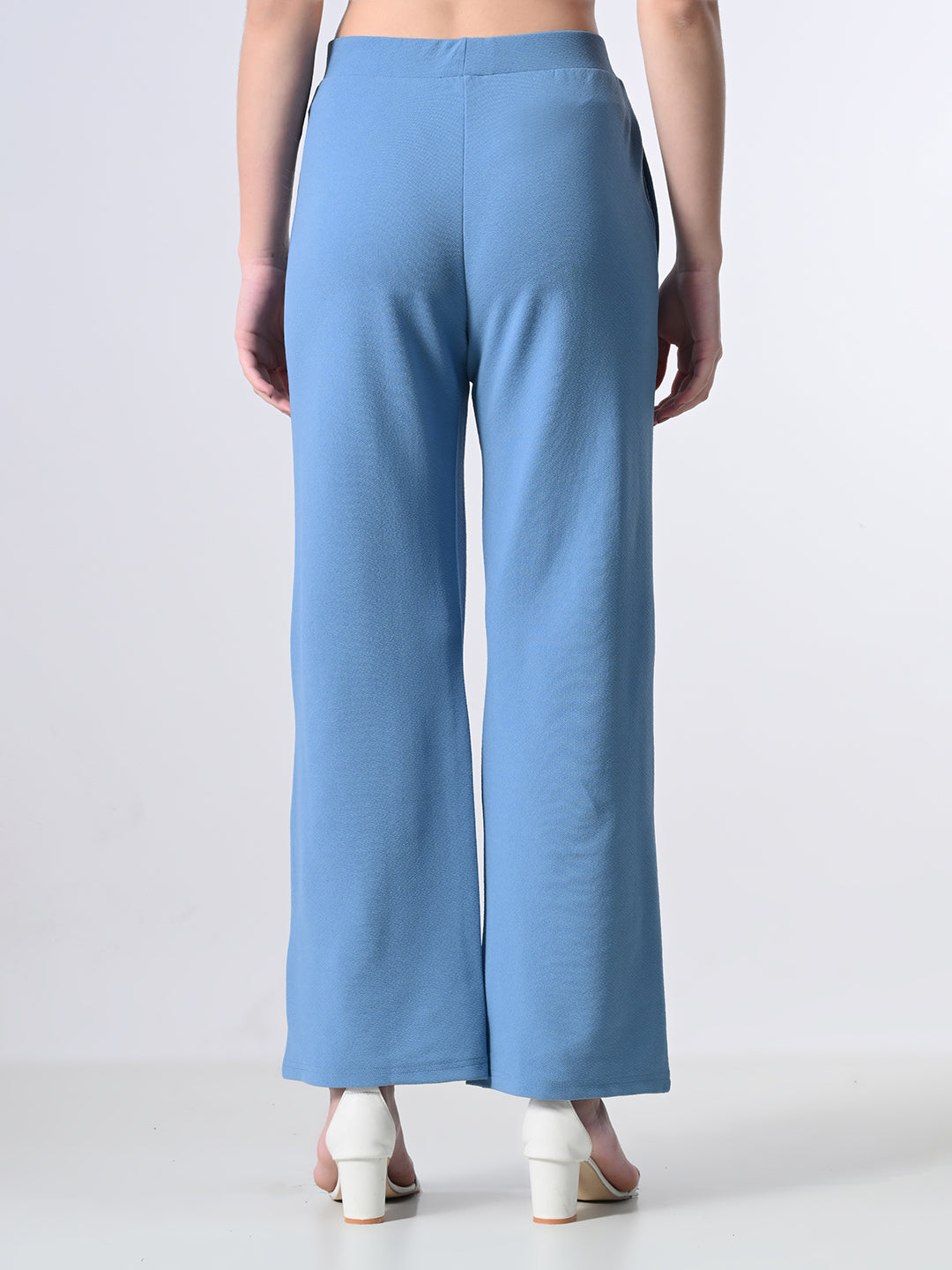 Women’s Elastic Waist Formal Straight Trousers