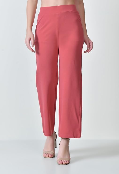 High-Waist Regular Fit Korean Style Trousers
