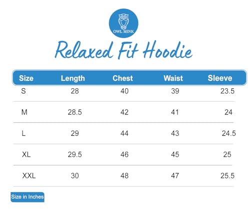 OWL MINK Relaxed Fit Black Women's Hoodie (in, Alpha, M, Regular, Black)