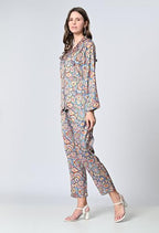 OWL MINK Women’s Rayon Co-Ord Set | 2-Piece Top & Bottom