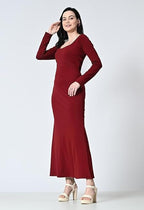 Women’s Sweetheart Neck Sleeveless Fit & Flare Dress | Knee Length