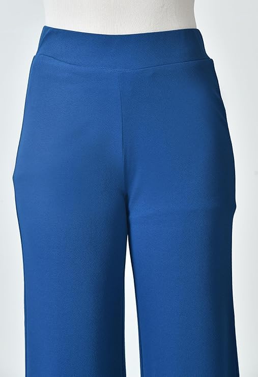 Women's High Waist Straight Fit Trousers | Stretchable Korean Pants