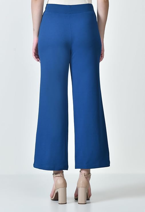 Women's High Waist Straight Fit Trousers | Stretchable Korean Pants