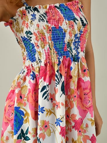 OWL MINK Women’s Flared Calf-Length Dress | Sleeveless Rayon Crepe