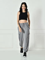 Women’s Casual Cargo Joggers with Drawstring Waist