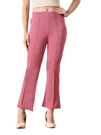 Slim Fit Flared Pants for Women