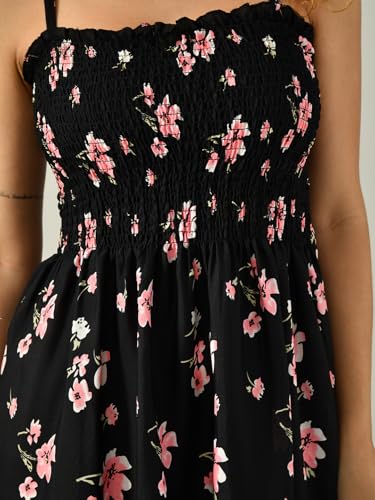 OWL MINK Women’s Flared Calf-Length Dress | Sleeveless Rayon Crepe