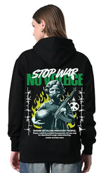 Women’s Black Printed Hoodie | Relaxed Fit Fleece Pullover with Kangaroo Pocket | Classic Casual Hoodie