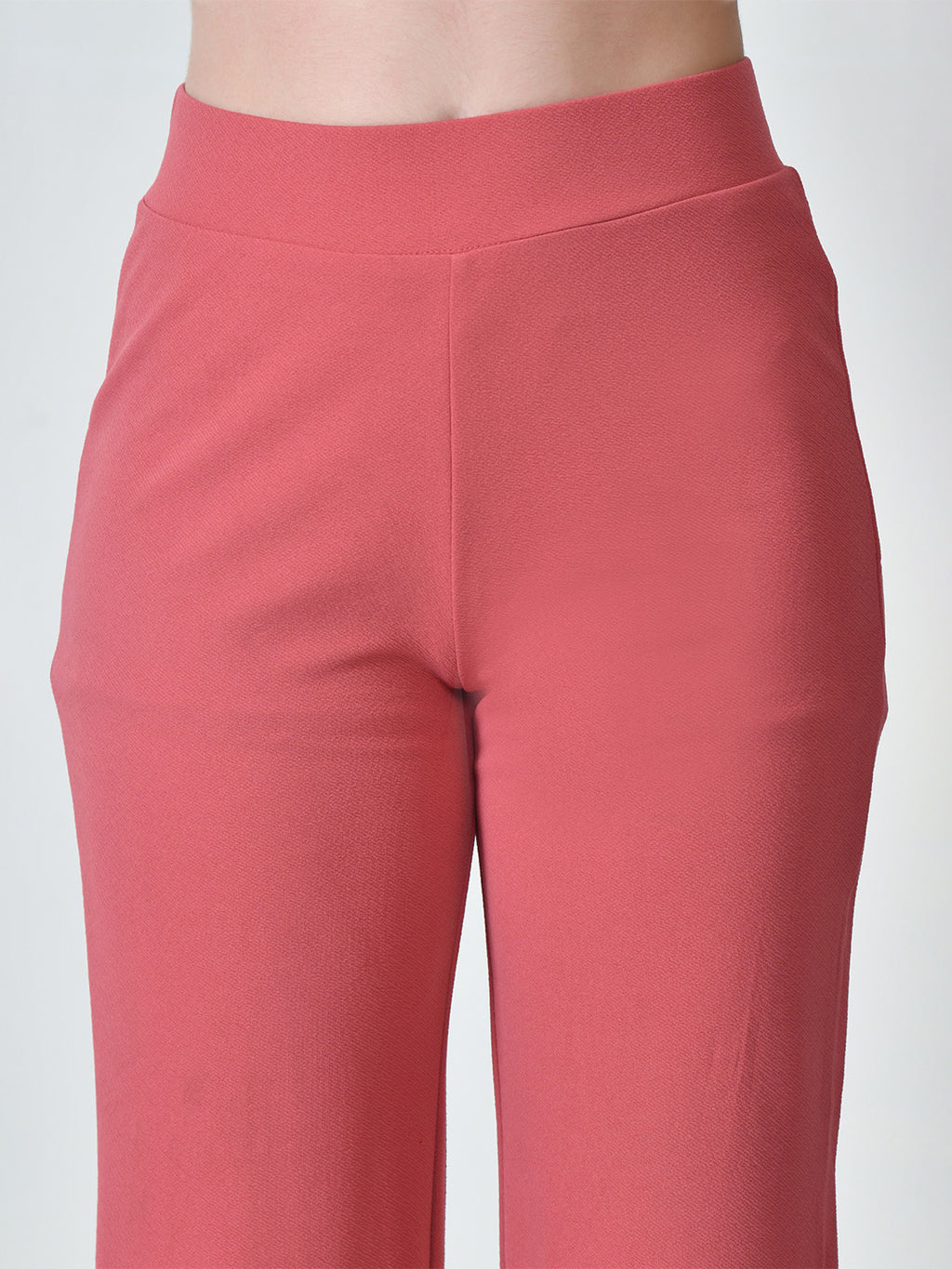 High-Waist Regular Fit Korean Style Trousers