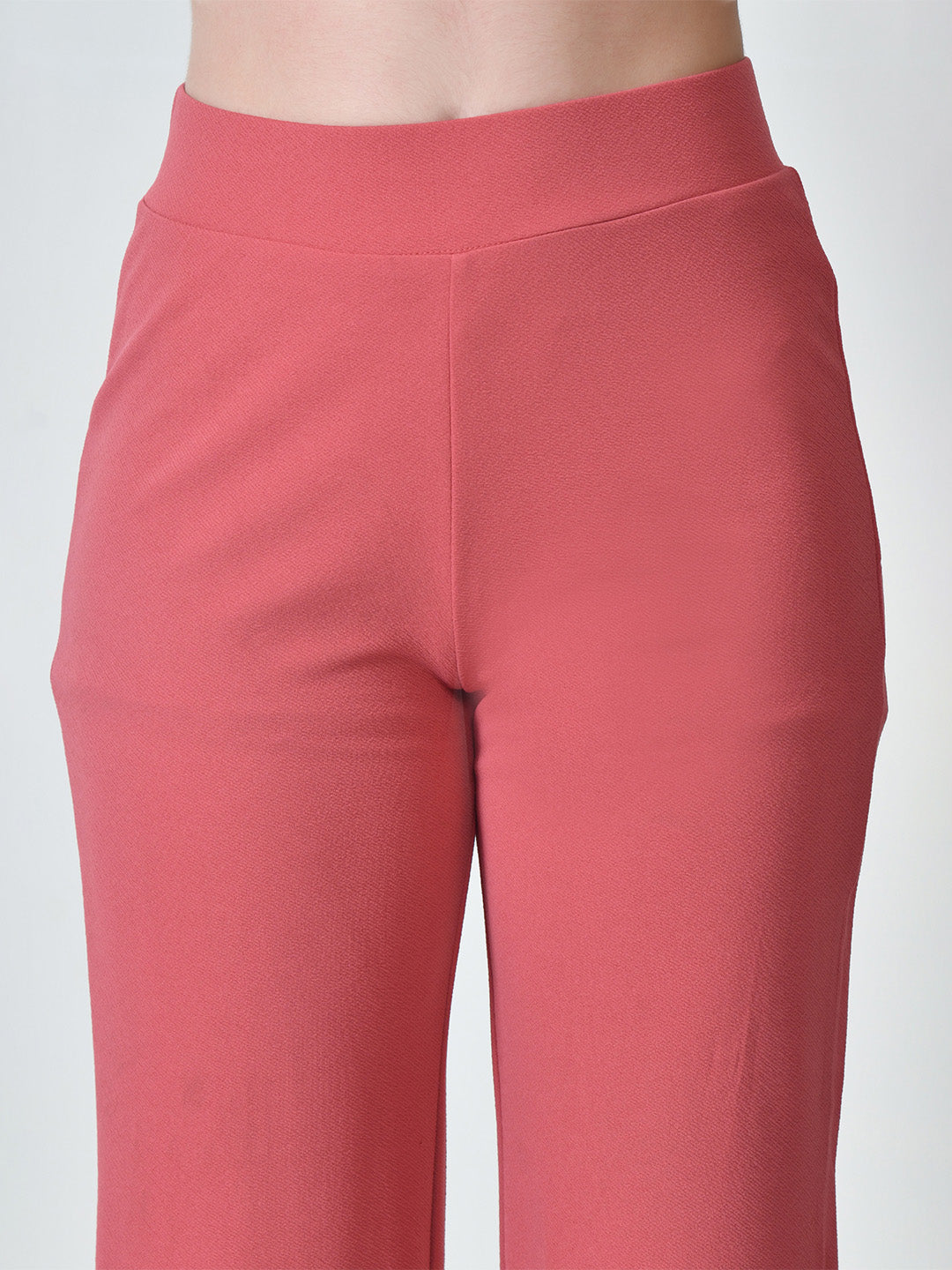 High-Waist Regular Fit Korean Style Trousers