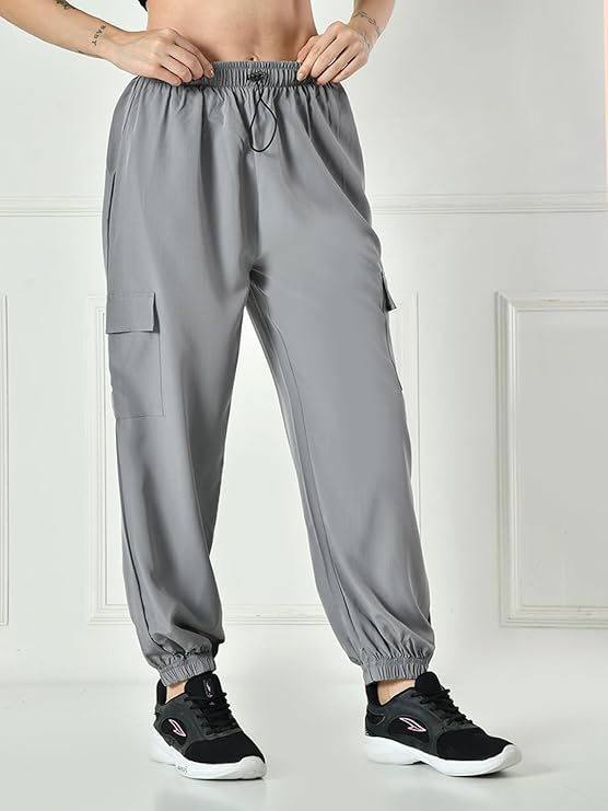 Women’s Casual Cargo Joggers with Drawstring Waist