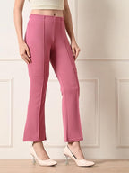 Slim Fit Flared Pants for Women