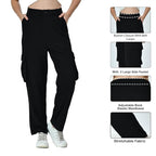 High Rise Women’s Cargo Jeans – Comfortable Baggy Fit for Camping & Outings