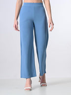 Women’s Elastic Waist Formal Straight Trousers