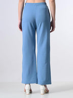 Women’s Elastic Waist Formal Straight Trousers