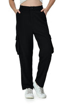 High Rise Women’s Cargo Jeans – Comfortable Baggy Fit for Camping & Outings