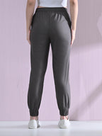 OWL MINK Women’s Cotton Ankle Length Joggers – Carbon