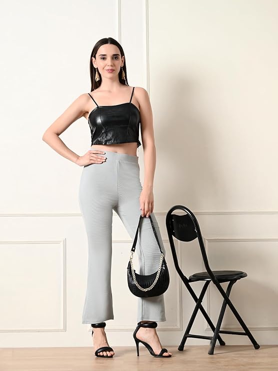 Slim Fit Bootcut Casual Pants for Women