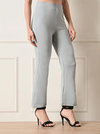 Slim Fit Bootcut Casual Pants for Women