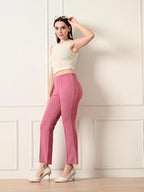 Slim Fit Flared Pants for Women