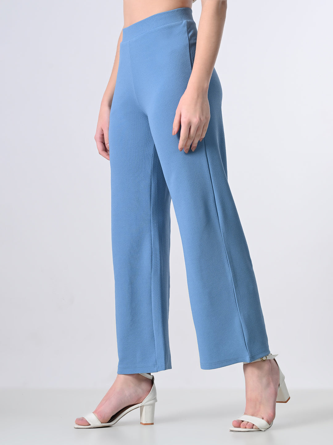 Women’s Elastic Waist Formal Straight Trousers