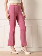 Slim Fit Flared Pants for Women