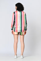 OWL MINK Women’s Polka Dot Co-ord Set | Rayon Half Sleeve Shirt & Shorts