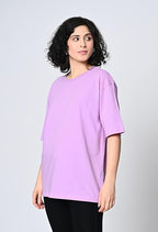 Oversized Fit Women’s T-Shirt in 100% Cotton with Drop Shoulder Design