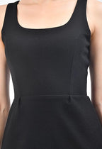 Women’s Black Round Neck Bodycon Mini Dress