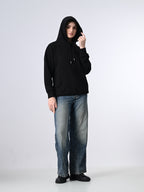 OWL MINK Relaxed Fit Black Women's Hoodie (in, Alpha, M, Regular, Black)