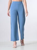 Women’s Elastic Waist Formal Straight Trousers