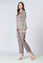 OWL MINK Women’s Rayon Co-Ord Set | 2-Piece Top & Bottom