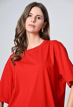 Women’s Oversized 100% Cotton Drop Shoulder T-Shirt