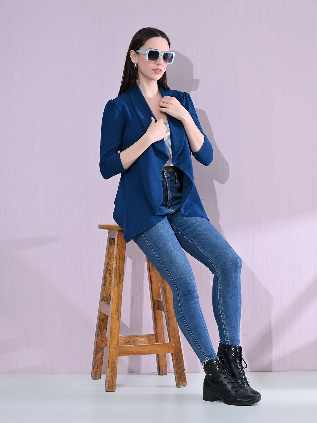 Women’s Shawl Collar 3/4 Sleeve Blazer