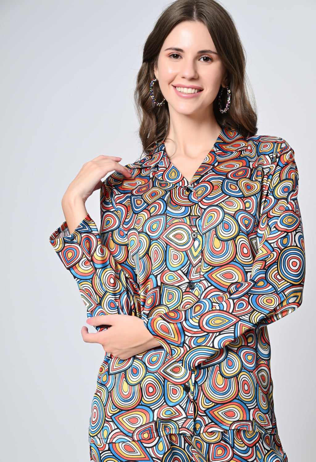 OWL MINK Women’s Rayon Co-Ord Set | 2-Piece Top & Bottom