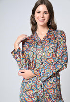 OWL MINK Women’s Rayon Co-Ord Set | 2-Piece Top & Bottom