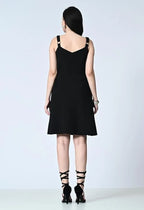 Women’s Sweetheart Neck Sleeveless Fit & Flare Dress | Knee Length